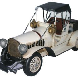 METAL ART VINTAGE CAR WHITE (2)