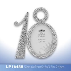 DIAMANTE FRAME 18th BIRTHDAY 2 X 3