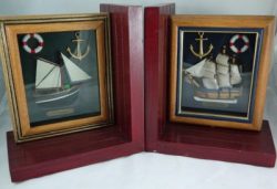 CASW32581 BOAT BOOKENDS