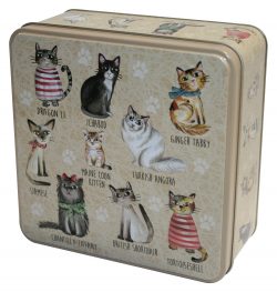 CATS IN JUMPERS TIN 160g ASSTD BISCUITS
