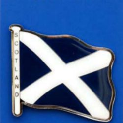 SALTIRE BRASS MAGNET