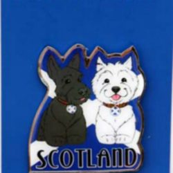 SCOTTIE DOG BRASS MAGNETS