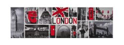 BLK & RED LONDON PHOTOS MAGNET