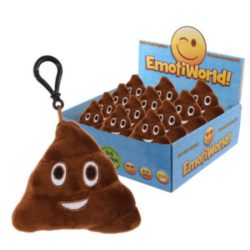 POOP EMOJI SOUND PLUSH KEYRING