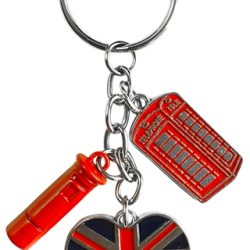 CHARM KEYRING  TEL/POSTBOX/UJ HEART