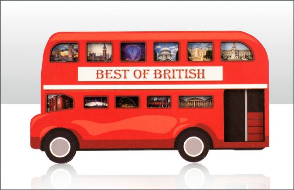 WOODEN MAGNET BUS LONDON IMAGES
