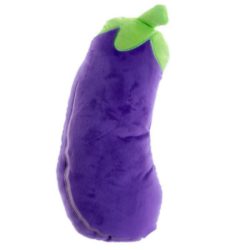 Eggplant (Aubergine) Shaped Emotive Plush Cushion