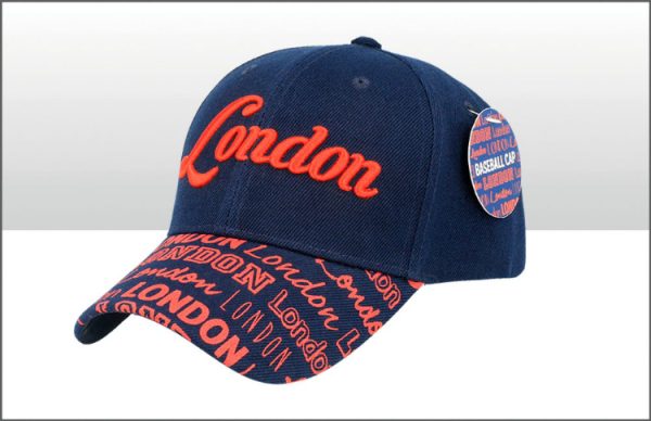 London Printed Peak Baseball Cap