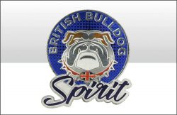 British Bulldog Spirit Round Foil Stamped Magnet