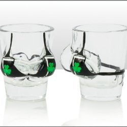 Irish Stout Boobies Shot Glass