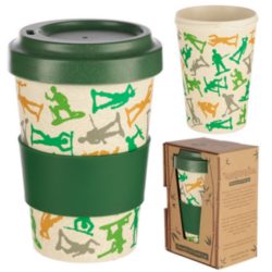 Toy Soldier Reusable Screw Top Bamboo Travel Mug