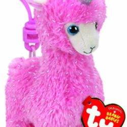 TY BEANIE BABIE KEY CLIP – LANA LLAMA W/HORN