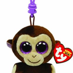 TY BEANIE BOO CLIP – COCONUT MONKEY