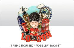 London Guardsman Springy Printed Resin Magnet