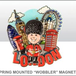 London Guardsman Springy Printed Resin Magnet