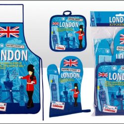 London Scrapbook Apron set