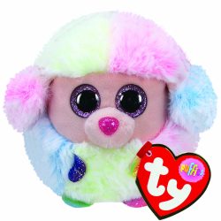 TY Rainbow Poodle Puffies