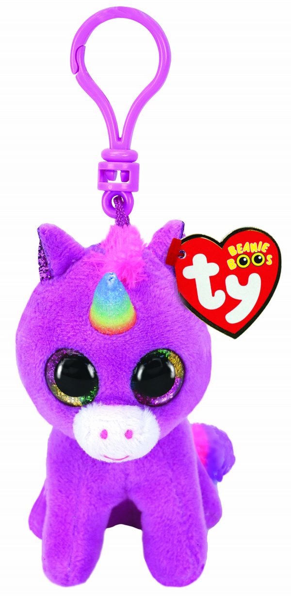TY BOO KEY CLIP - ROSETTE UNICORN
