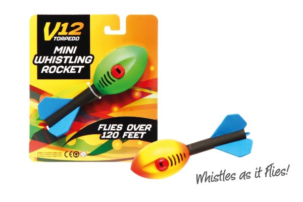 V12 WHISTLING ROCKET BALL - POCKET SIZE, CARDED