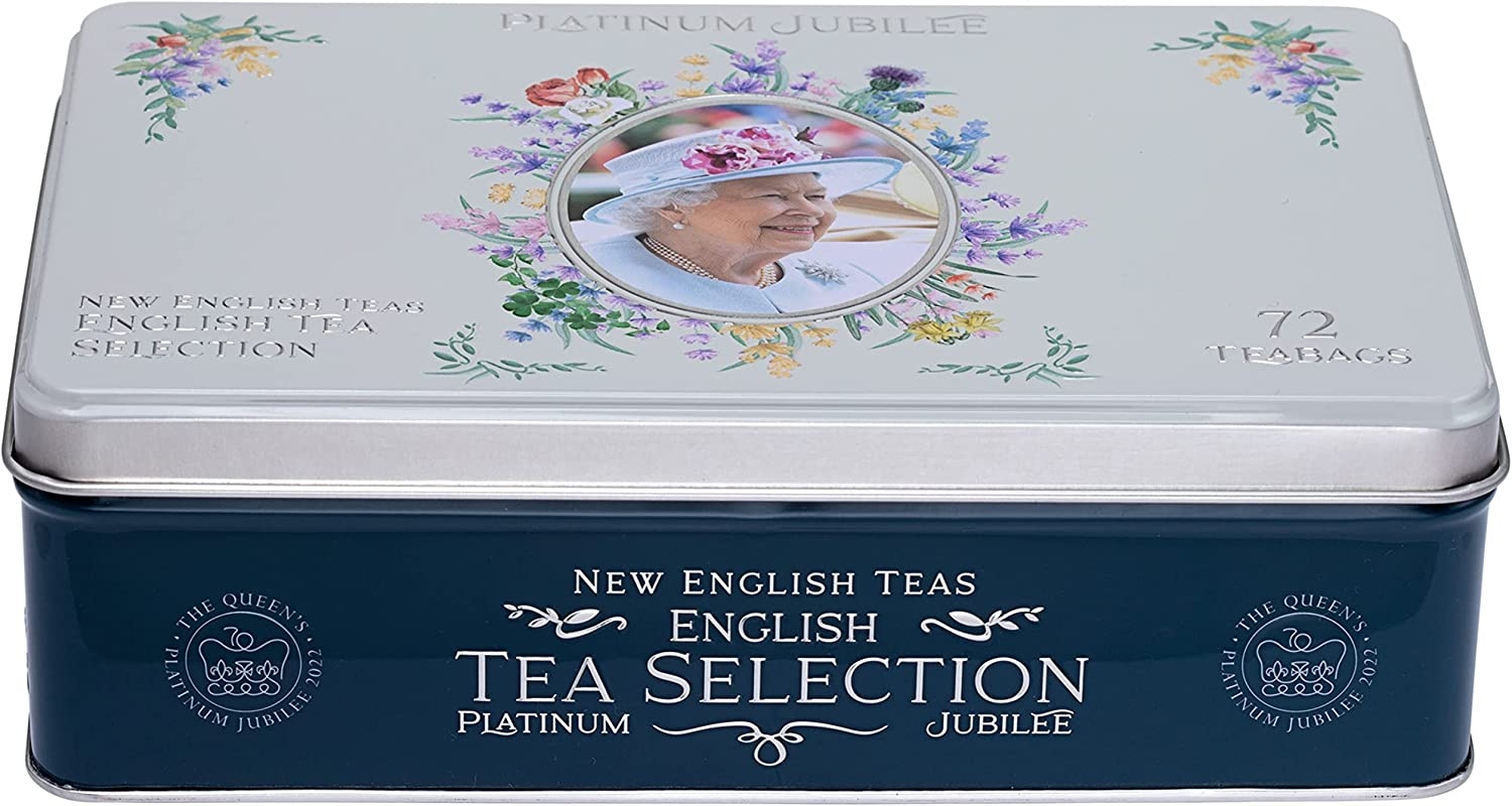 Queen Jubilee 72 Teabag Tin 12 x 72 TB EB Gifts4Presents