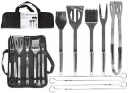 B&CO 10PC BBQ TOOL SET WITH    CARRY CASE