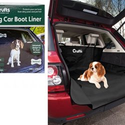 CRUFTS PET CAR BOOT LINER IN COLOUR BOX