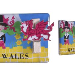 Wales Epoxy Magnet W/Clip Welsh Lady