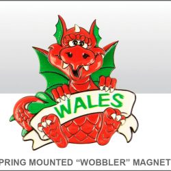 Wales Dragon Springy Printed Resin Magnet