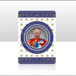 KING CHARLES III CORONATION FOIL MAGNET