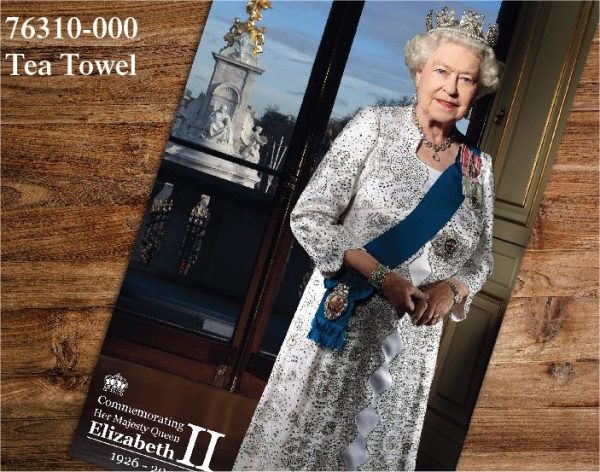 JS QUEEN ELIZABETH II COMM TEA TOWEL - Image 2