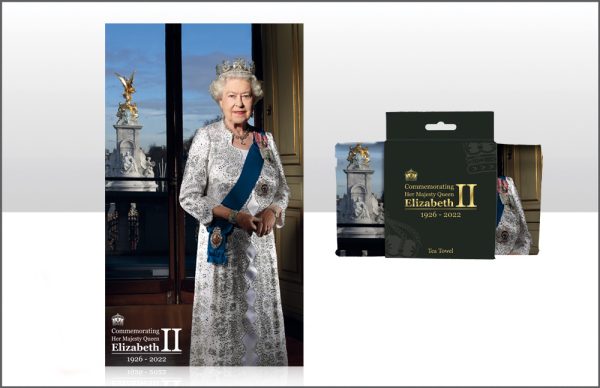 JS QUEEN ELIZABETH II COMM TEA TOWEL