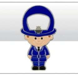 Policeman Infill Metal Bottle Opener Magnet