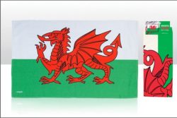 Wales Dragon Flag Tea Towel