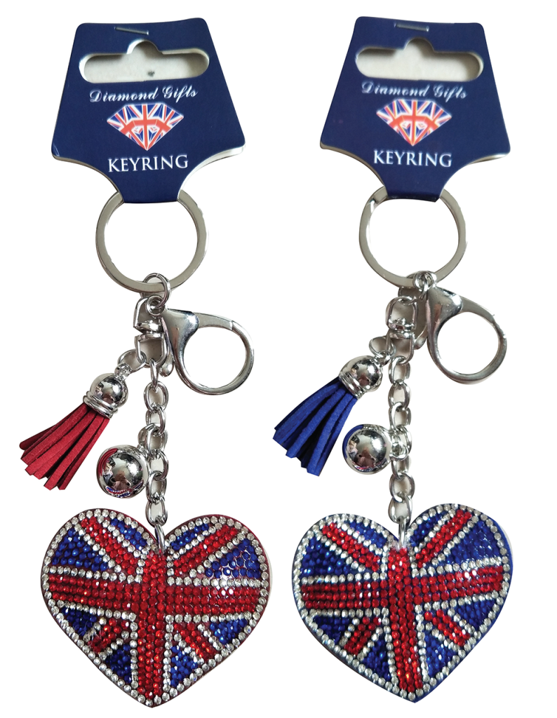 UNION JACK DIAMATE KEYRINGS - Gifts4Presents