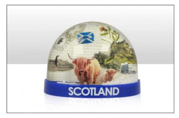 Scotland Collage Plastic Snowstorm