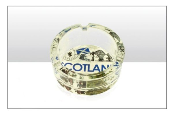 Scotland Collage Glass Ashtray