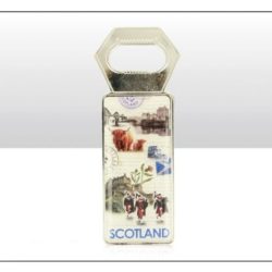 Scotland Collage Metal Bottle Opener Magnet