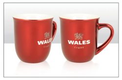 Wales Red Metallic Mug
