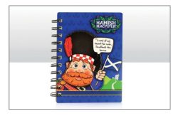 Hamish MacPiper Wooden Notebook