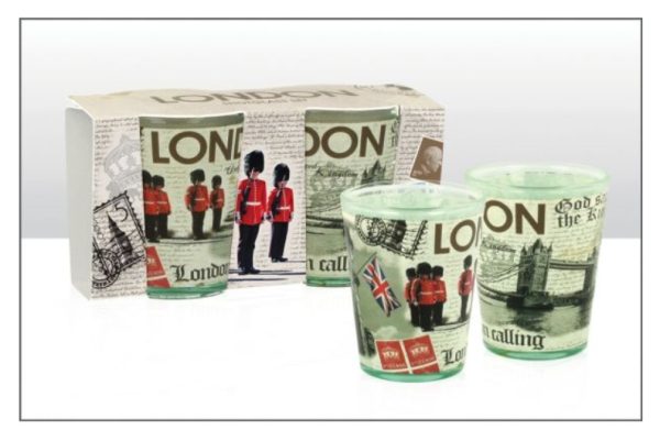 London Collage Shot Glass Set