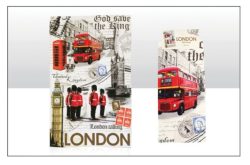 London Collage Tea Towel