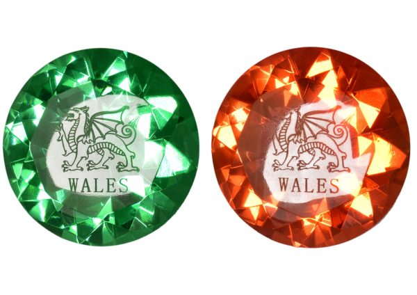 8CM DIAMOND WELSH DRAGON PAPERWEIGHT