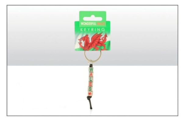 WALES DICE METAL KEYRING
