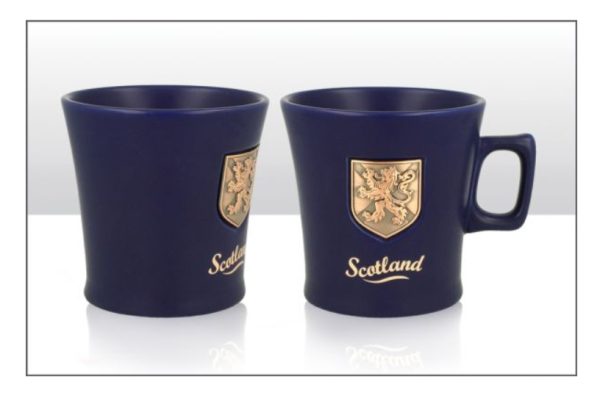 Scotland Metal Shield Ceramic Mug