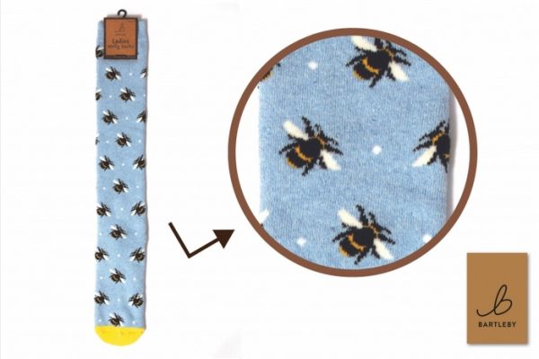 LADIES FUNKY WELLY SOCKS - BUMBLE BEES