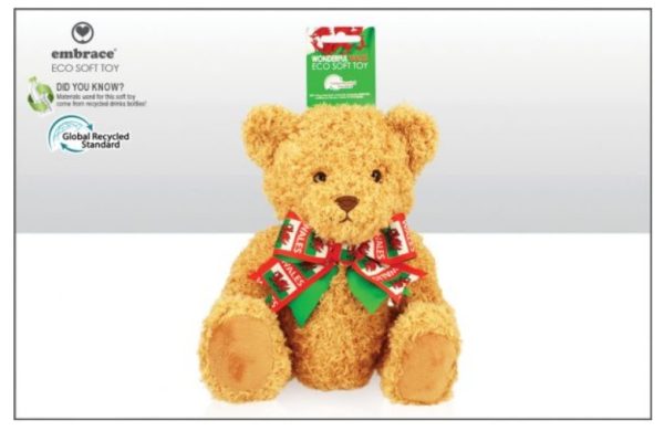 Welsh Sitting Soft Toy Teddy Bear