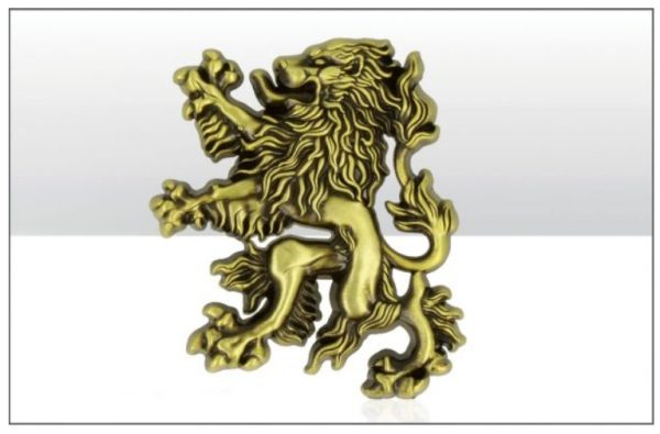 Scotland Lion Gold Metal Magnet