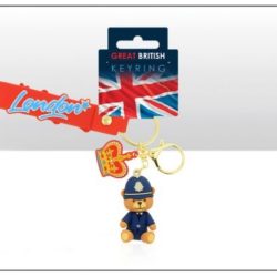 Policeman Rubber 3D Charm Keyring