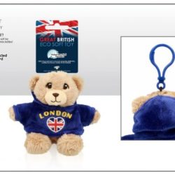 London Blue Hoodie Bear