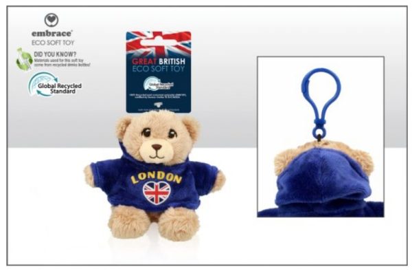 London Blue Hoodie Bear